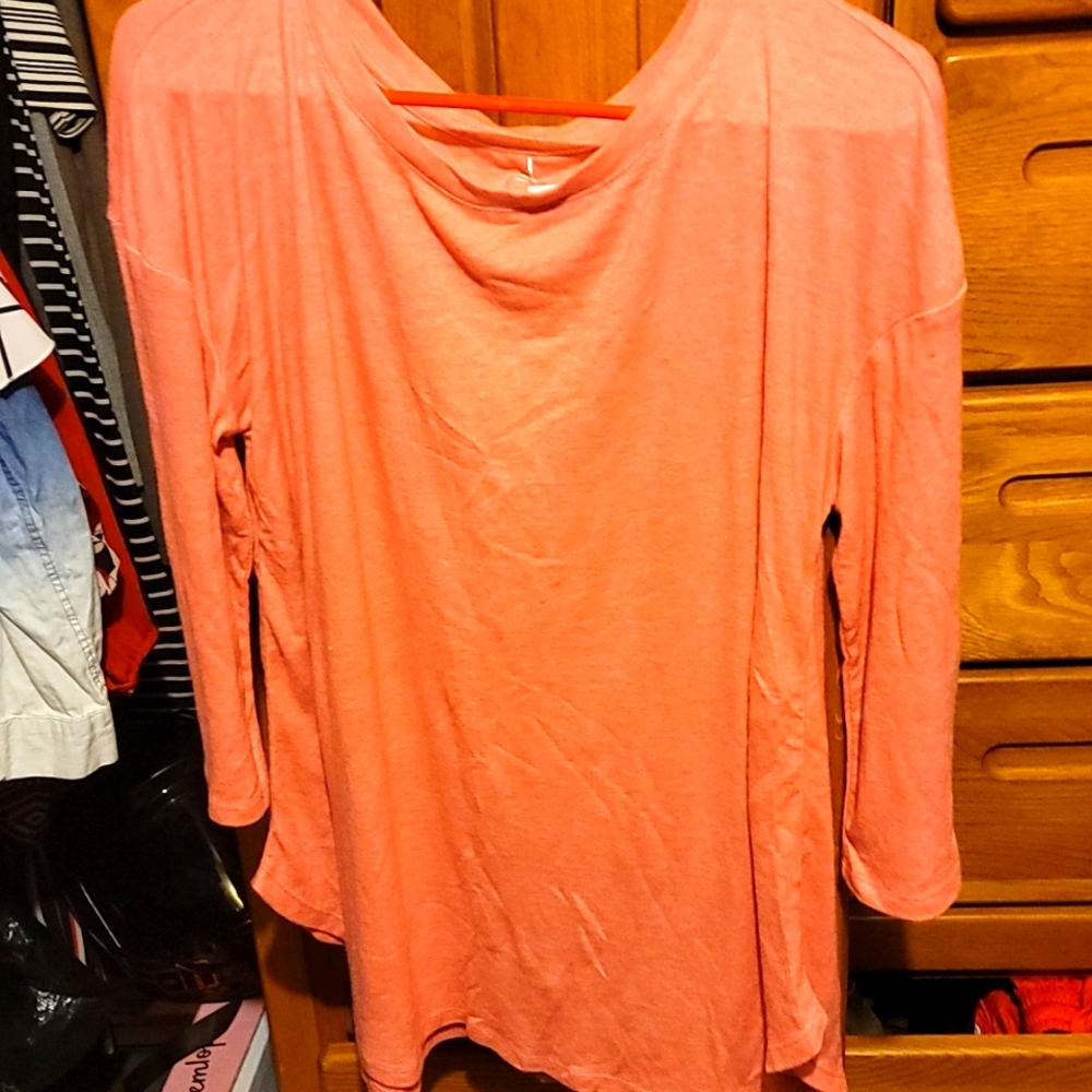 NWT pink XL 3/4 sleeve tshirt